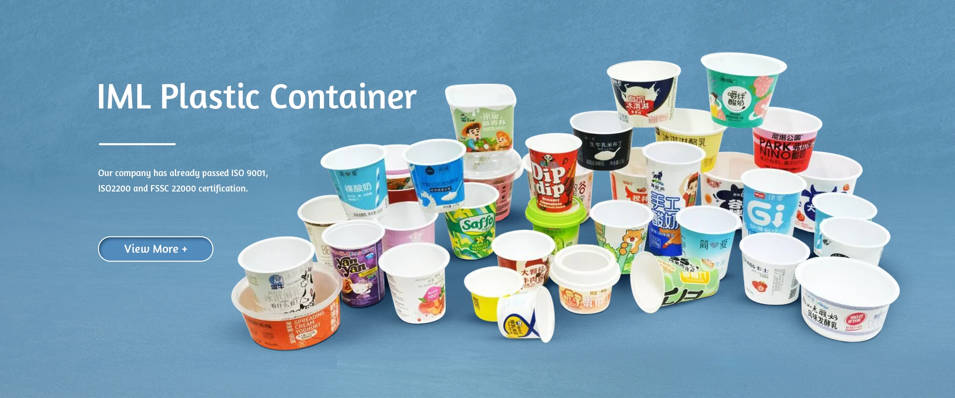 IML műanyag konténer porcelán